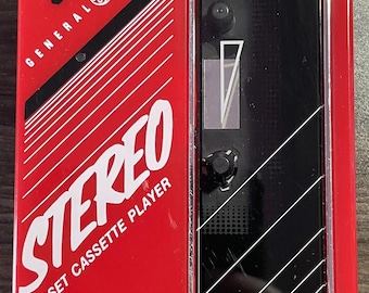 Vintage General Electric Z8 Stereo Cassette Player 1980s