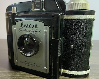 Cámara de película Beacon 225 de la década de 1950, rollo de película 620, Whitehouse Products
