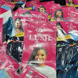 lush hair mega braid 6x pre-stretched