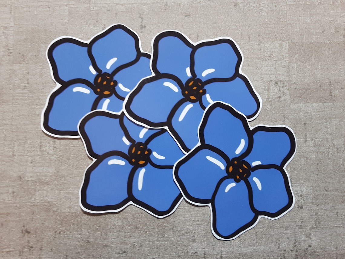 Me Not Flowers 4 pack Alzheimer's Diseae Etsy