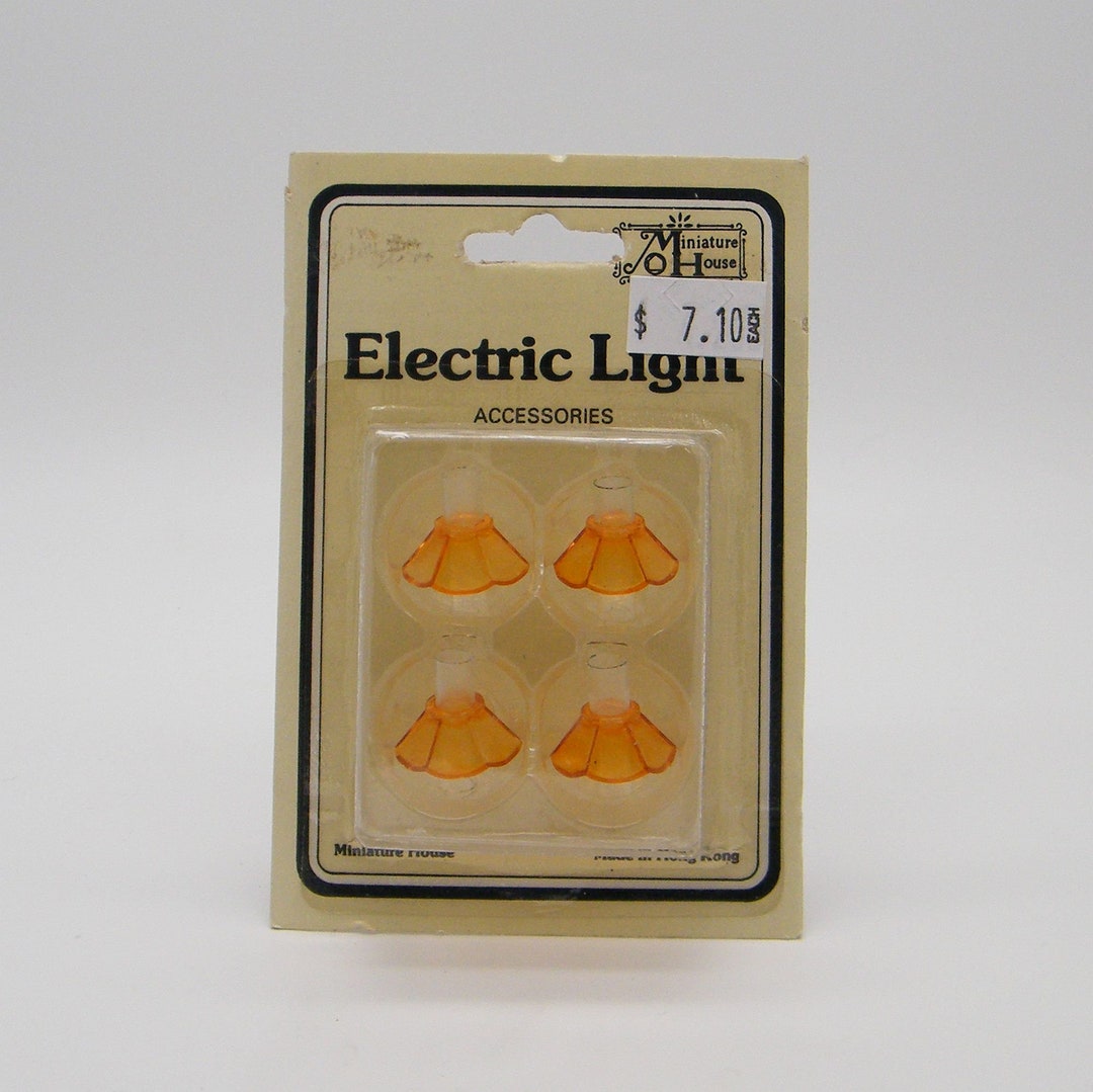 Dollhouse Miniature Lamp Shades With Clear Chimney Etsy