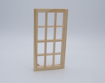 1:12th Scale Standard 12-Light Dollhouse Window by Houseworks