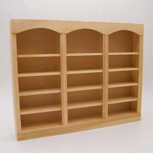 1:12th Scale 3-Unit, 5-Shelf Dollhouse Bookcase by Houseworks Ltd