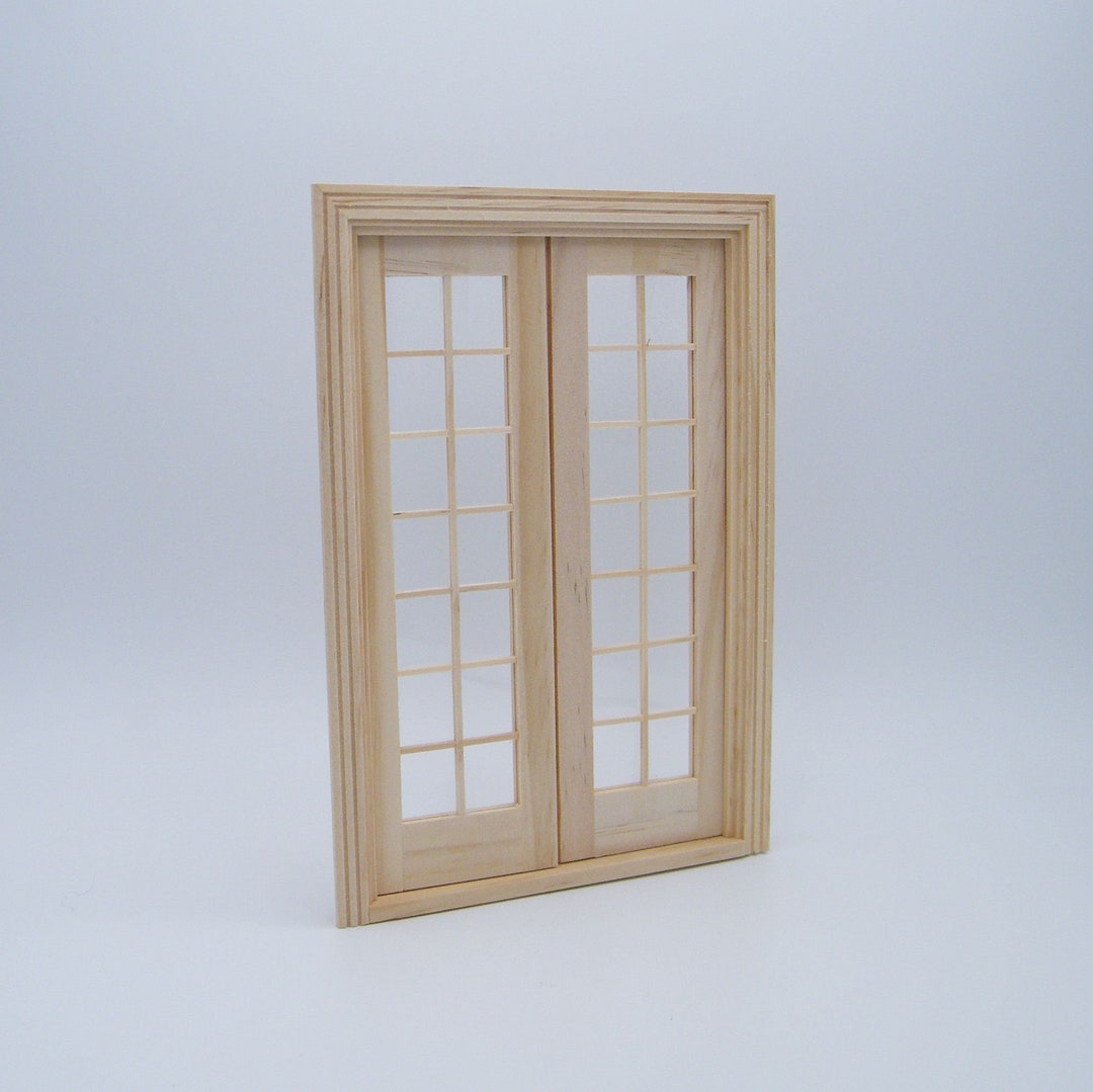 112th Scale Dollhouse Double French Door by Houseworks Etsy