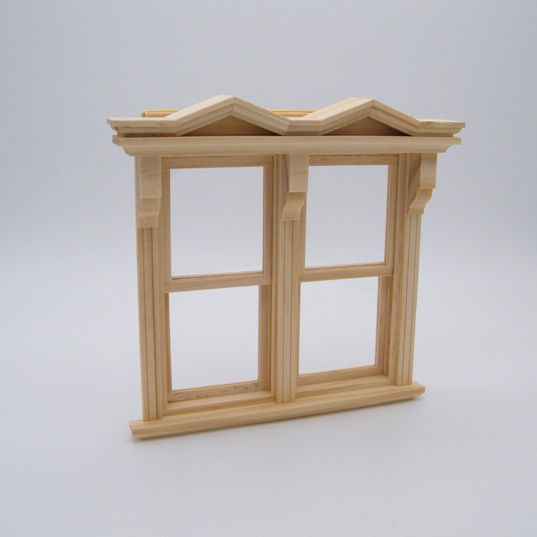 112th Scale Victorian Sidebyside Working Dollhouse Window Etsy