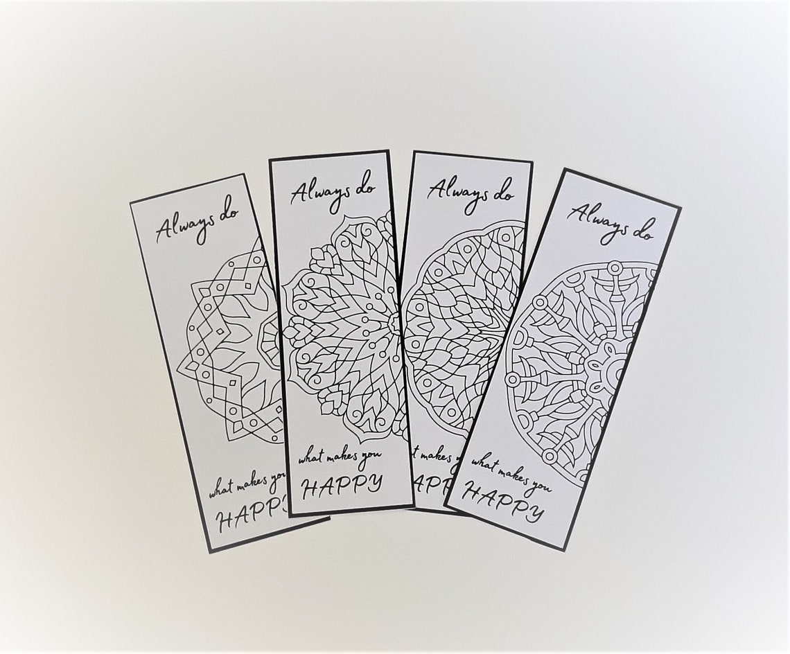 Druckbare Lesezeichen zum Ausmalen Set mit 4 - Etsy Österreich
