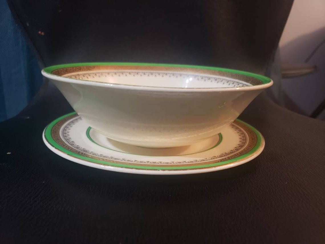 Myott Staffordshire Crown Fine China bowl and plate The Etsy