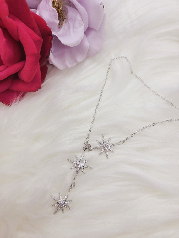 Korean Style Jewelry-simple Star Snowflake Adjustable 925 Silver