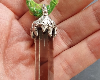 Smoky Quartz Point Pendant for Protection & Stability