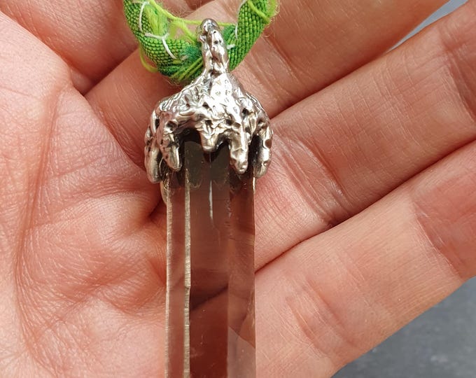 Smoky Quartz Point Pendant for Protection & Stability