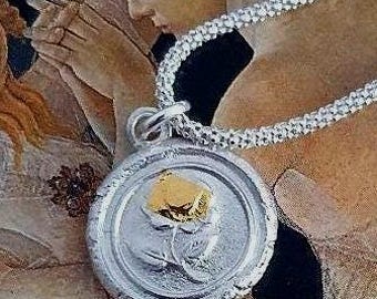 Wax Seal Rose Pendant