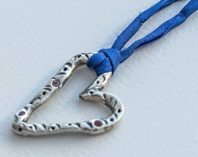 Artisan Silver Heart Necklace