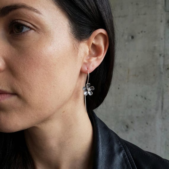 Long Floral Earrings
