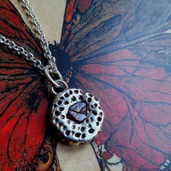 Raw Sapphire Pebble Necklace