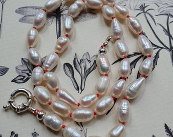 Hand Knotted Pearl Necklace