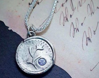 Silver Flower pendant