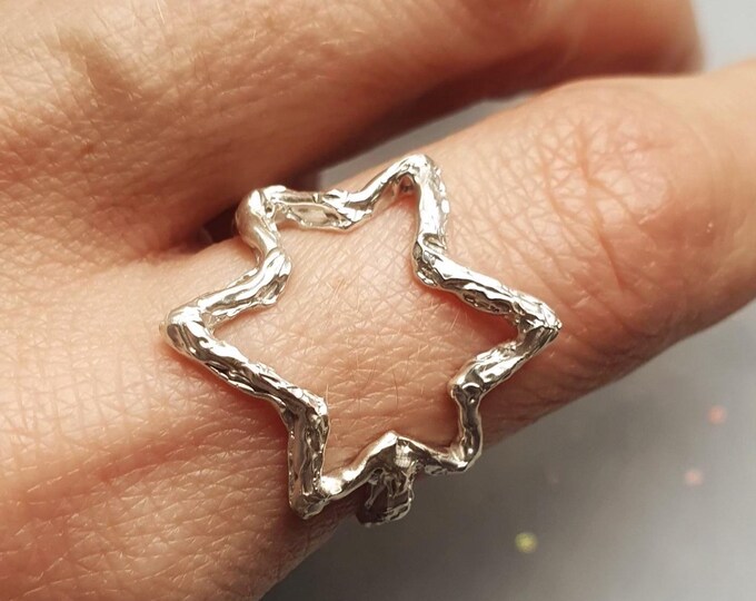 Sterling Silver Star Ring