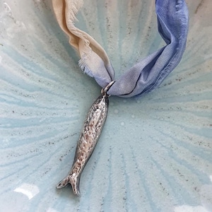 Fish Pendant Necklace, Trendy Fish Necklace, Summer Fish Pendant, Beach Jewelry