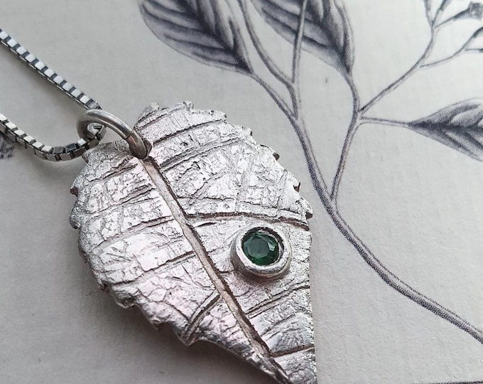 Forest Leaf Pendant Necklace