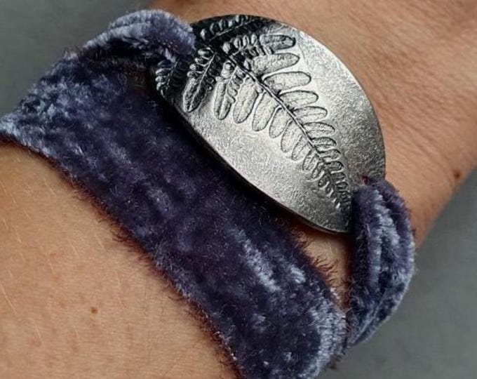 Solid Silver Fern bracelet