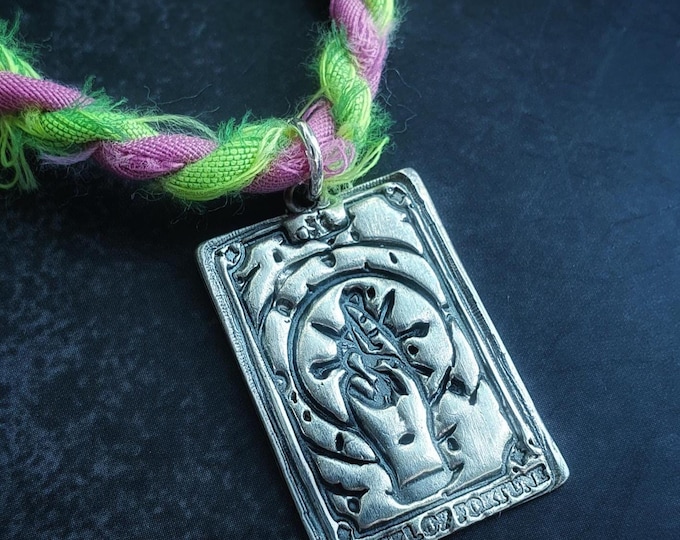 Wheel of fortune Tarot pendant