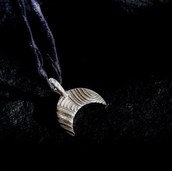 Crescent Moon Silver Necklace