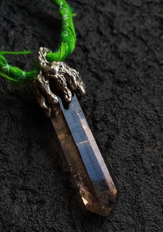 Smoky Quartz Point Pendant for Protection & Stability