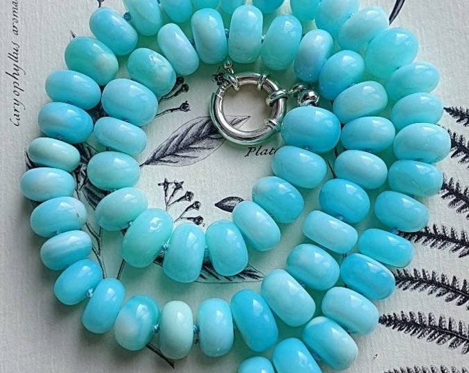 Blue Opal beaded necklace