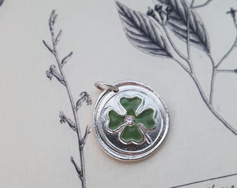 Wax Seal Clover necklace