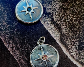 North Star Birthstone Pendant