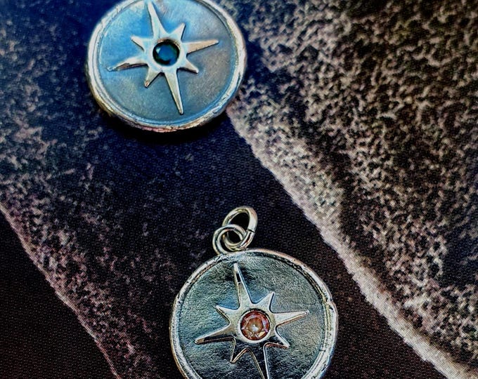 North Star Birthstone Pendant