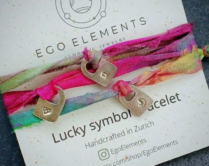 Personalized Family padlock bracelet
