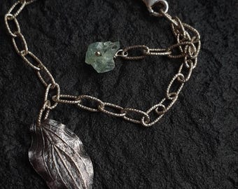 Raw Aquamarine Bracelet