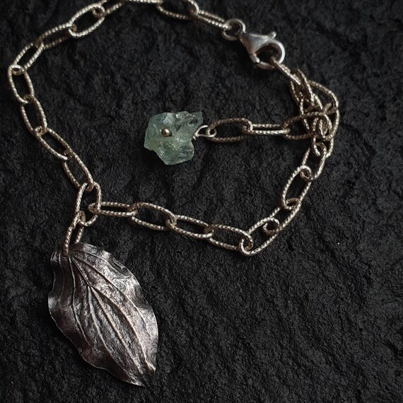 Raw Aquamarine Bracelet