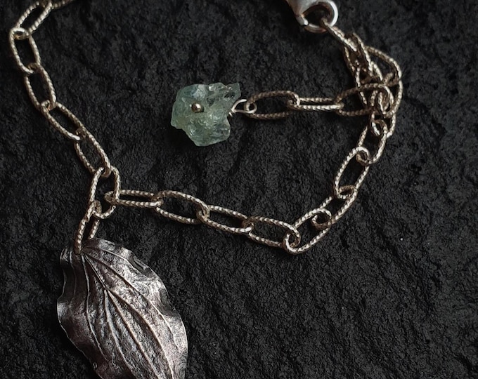 Raw Aquamarine Bracelet