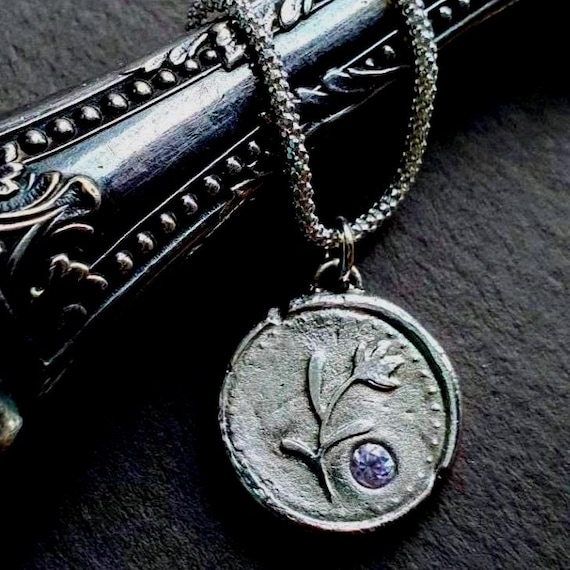 Wax Seal Flower Pendant