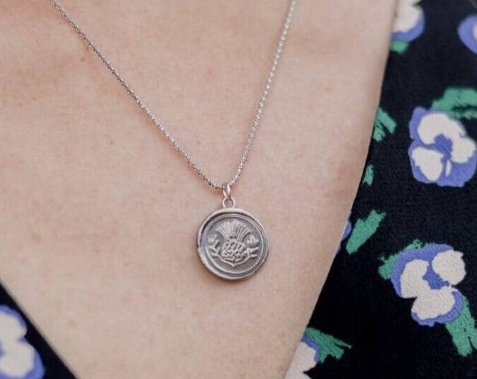 Scottish Thistle necklace