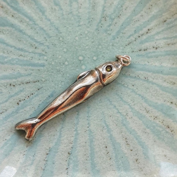 Fine Silver Fish Pendant