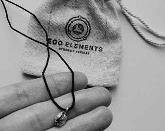 Silver Coffee Bean Necklace