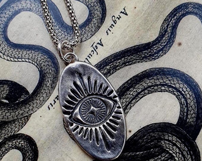 Evil Eye artisan pendant