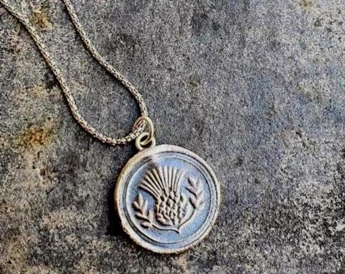 Scottish Thistle necklace