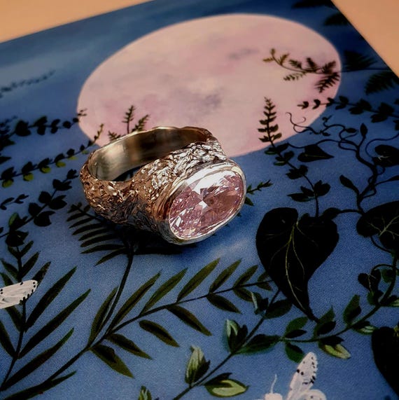 Cosmic Bloom Signet Ring