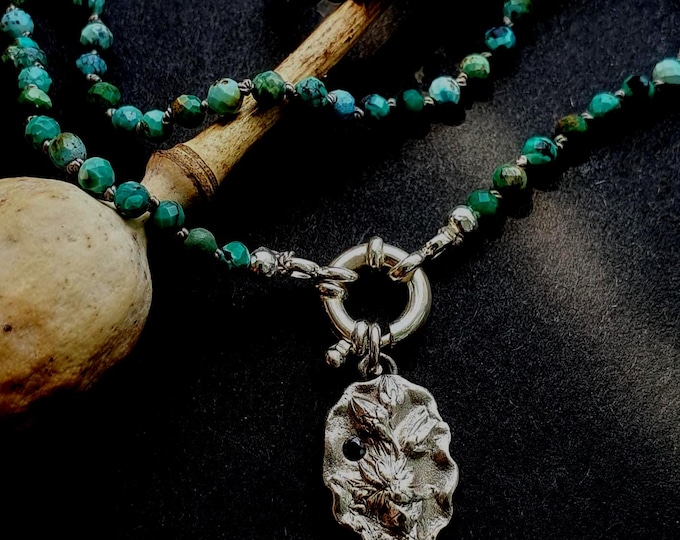 Turquoise Hand Knotted Necklace