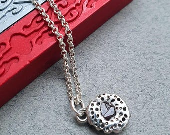 Raw Sapphire Pebble Necklace