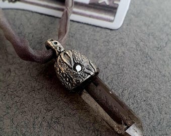 Smoky Quartz point pendant