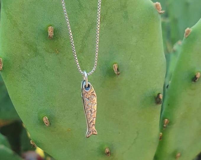 Sardines Fish charm necklace