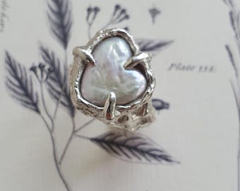 Heart Pearl Ring
