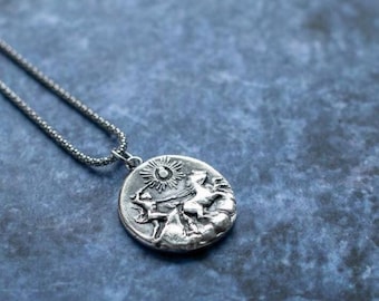 Roman Coin pendant necklace