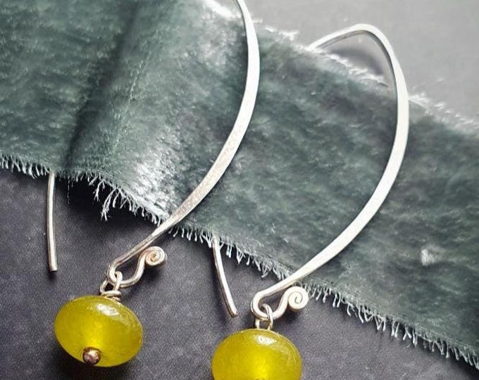 Green Gemstone Earrings