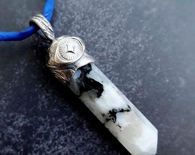 Moonstone Point Pendant for Emotional Balance